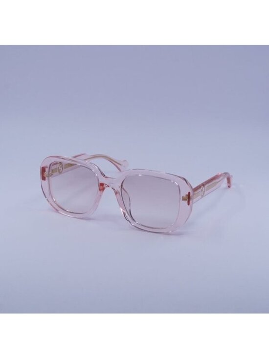 Gucci GG1557SK 003 Sunglasses Transparent Nude Square Frame, Pink Lenses main image 10